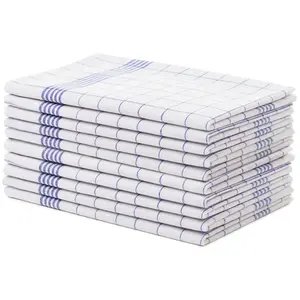 Кухонное полотенце Gözze» кухонные полотенца, Des. 60041 «Каро» (набор, 10 шт.), из 100% хлопка, цвет blau