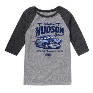 Футболка Hudson Hornet с рисунком реглан для мальчиков 8–20 лет Disney/Pixar's Cars Licensed Character, серый