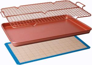 Набор форм для выпечки CasaWare, 3 предмета, розово-золотой