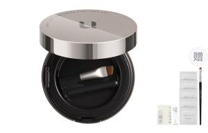 Карандаш для век Unny Air Cushion UNNY CLUB, 02 natural коричневый, free blade eyeliner brush+5 pcs brushes cleaning wipes+travel size perfume sample