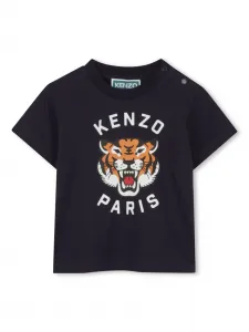 Футболка с логотипом Kenzo Kids, синий
