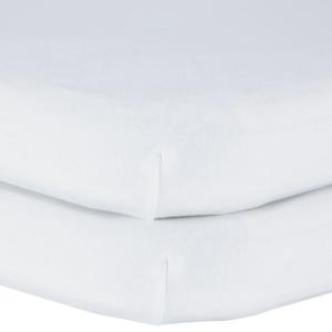 Прикроватная простыня для кроватки John Lewis GOTS из органического хлопка, упаковка из 2 шт., 50 x 83 см, белый