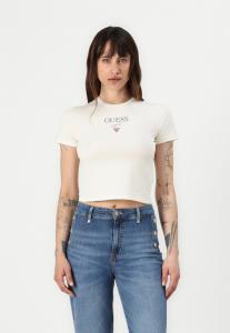 Футболка с принтом VINTAGE BAKER BABY TEE Guess Originals, песочный