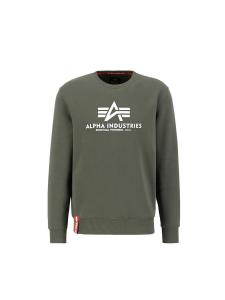 Толстовка ALPHA INDUSTRIES Basic Logo, оливковый