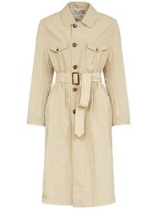 Maison Margiela тренч с поясом, нейтральный цвет