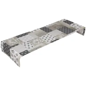 Дорожка на стол Lara ДxШ: примерно 120x40 см, устойчива к УФ-излучению Go-De, светло-серый/бежевый