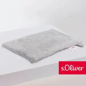 S.Oliver Рукавицы для мытья «s. Oliver» (1 шт., мочалка 16 х 21 см), особенно мягкая и впитывающая, цвет hellgrau