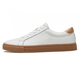 Mulinsen Лоу-топ скейтборд обувь унисекс белый земляной желтый, цвет White Earth Yellow[Leather Shoe Size: Size 40 in This Model = Athletic Shoes 41]