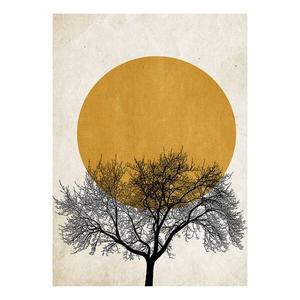 Картина на холсте A.S. Création Winter Morning Gold, черный/золотой