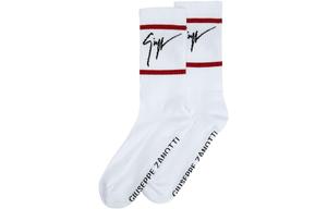 Интарсия вязаные носки щиколотки Giuseppe Zanotti, Белый