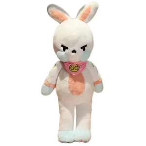 Китайская модная игрушка богатства кролик плюшевая кукла высота 50см Tranquility and elegance, белый