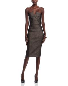 Платье-футляр Lena Notch с вырезом Black Halo, черный