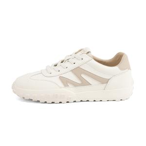 Низкие повседневные туфли женские HLA, Beige Silver