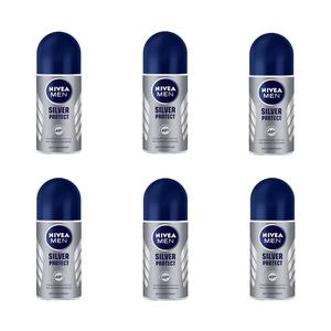 Nivea Men, Silver Protect, мужской антиперспирант, 6 шт