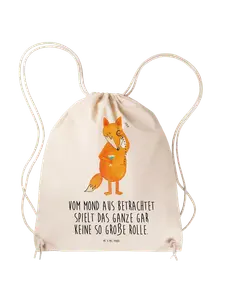 Спортивная сумка Mr & Mrs Panda Sportbeutel Fuchs Lord, кремовый