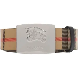 Реверсивный пояс с клетчатым принтом Knight Stamp Burberry, коричневый