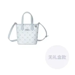 Kappa Матовый кожаный плетеный шоппер, Sea Salt Mint Gray