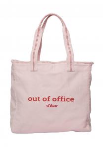 Сумка-тоут SHOPPER MIT ARTWORK s.Oliver, светло-розовый