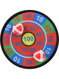 Toi-Toys Мини-мишень для дартса с застежкой-липучкой, 18 см, в комплекте 2 разноцветных мяча