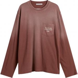 Acne Studios Футболка мужская Chocolates Brown с круглым вырезом