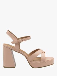 Сандалии farran на блочном каблуке Ravel, розовый