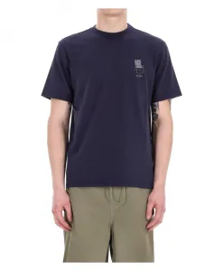 Синяя хлопковая футболка с изображением стула. Autry, синий