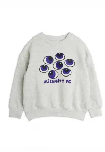 Толстовка унисекс с изображением глаз Mini Rodini, Grey Melange