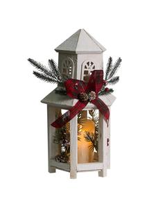 Beliani Светодиодная декорация SAVIVESI в бело-зелено-красном цвете - (Ш) 27 x (В) 38 x (Д) 17 см