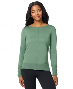 Женская туника-свитер с пуговицами на манжетах легкого кроя Melissa Paige, синий