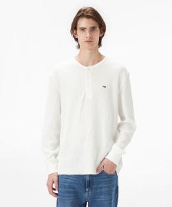 Обычная футболка с вафельным воротником-стойкой