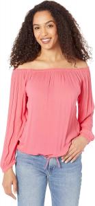 Женская полосатая блузка с открытыми плечами от Tommy Hilfiger, Rosette