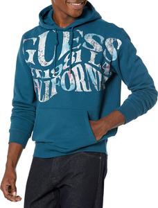 Толстовка с капюшоном GUESS Men's Multic, Bold Teal