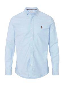Рубашка Slim Fit на пуговицах U.S. POLO ASSN. Esmar, светло-голубой