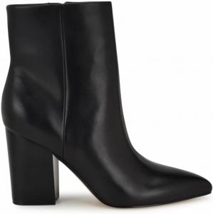 Nine West womens Plumm, Black Leather 001
