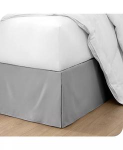 Приталенная 15-дюймовая плиссированная юбка-кровать California King Bare Home, серый