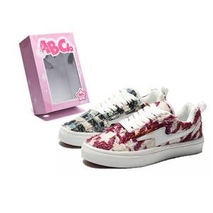 ABCIO Нескользящие легкие низкие скейтерские кроссовки унисекс бежево-сине-черные, цвет Beige Blue Black