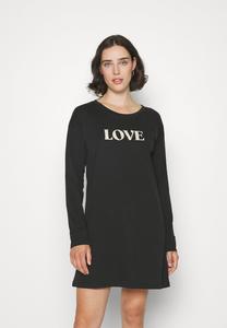 Ночная рубашка GRAPHIC NIGHTGOWN LASCANA, черный