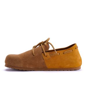 Повседневные однобортные туфли женские Devo Life, Yellow Brown Suede/Yellow Brown Nubuck