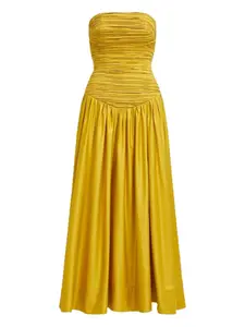 Платье миди Marigold без бретелей Aje, желтый