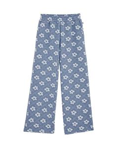 Тканевые брюки WE Fashion Loose fit Pants, пыльно-голубой