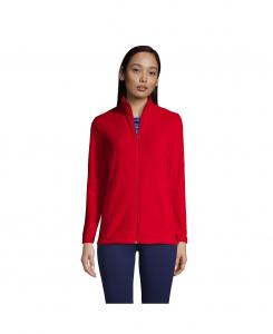 Женская высокая флисовая куртка на молнии на всю длину Lands' End