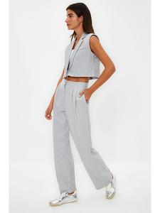 Тканевые брюки trendyol, серый