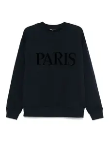 Толстовка с принтом Maje, синий