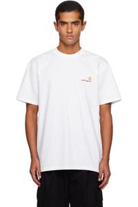 Футболка с американским шрифтом Carhartt Work In Progress, белый