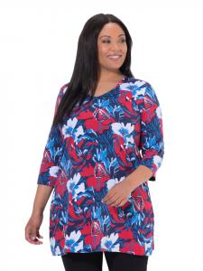 Ulla Popken Длинная футболка темно-синего цвета