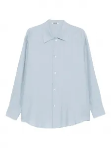 Рубашка на пуговицах Auralee, синий