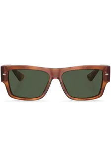 Солнцезащитные очки в оправе черепаховой расцветки Dolce & Gabbana Eyewear, желтый