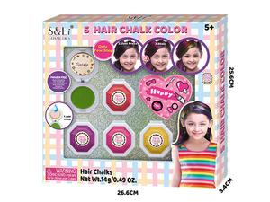 Набор из 5 цветных карандашей для волос Icom