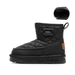 Противоскользящие, амортизирующие, износостойкие, термостойкие, увеличивающие высоту детские ботинки Annil, черный