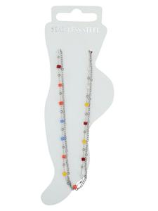 Adeliás Женский кулон из нержавеющей стали с жемчужиной, серебристый